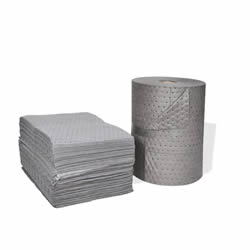 Absorbent Pads and Rolls - Oil Only and Universal and Hazmat - America